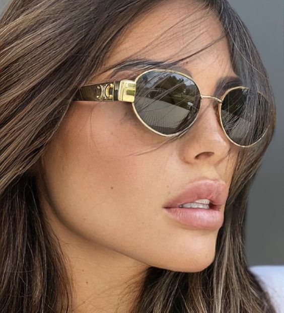 Celine Triomphe Occhiali da Sole in Metallo