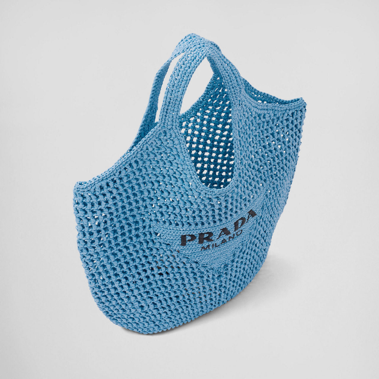 Prada Borsa Tote in Rafia – Blu