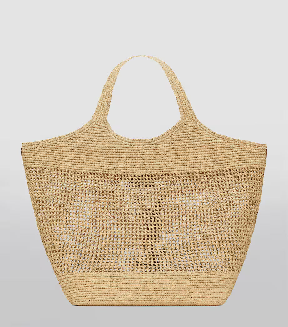SAINT LAURENT Borsa Tote Icare in Rafia