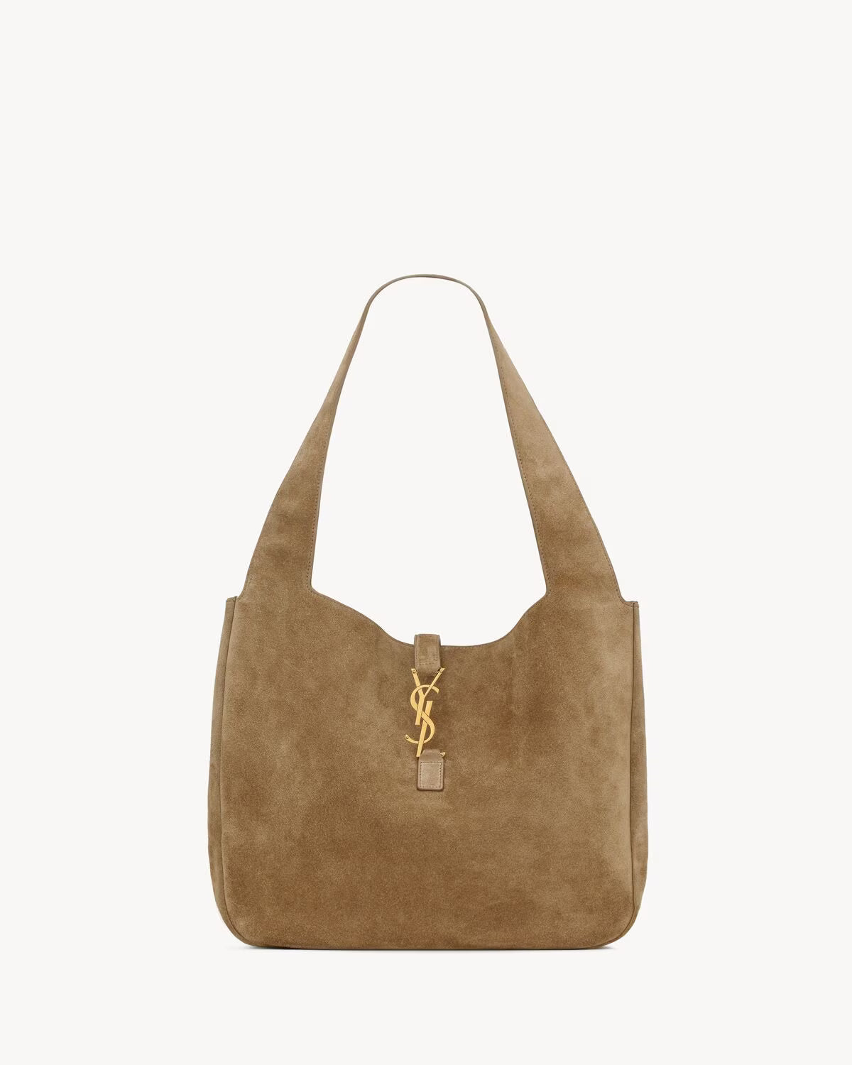 Saint Laurent Borsa Tote Bea in Camoscio Marrone da Donna