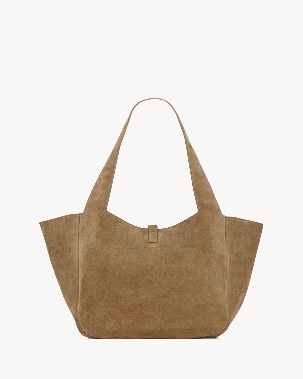 Saint Laurent Borsa Tote Bea in Camoscio Marrone da Donna