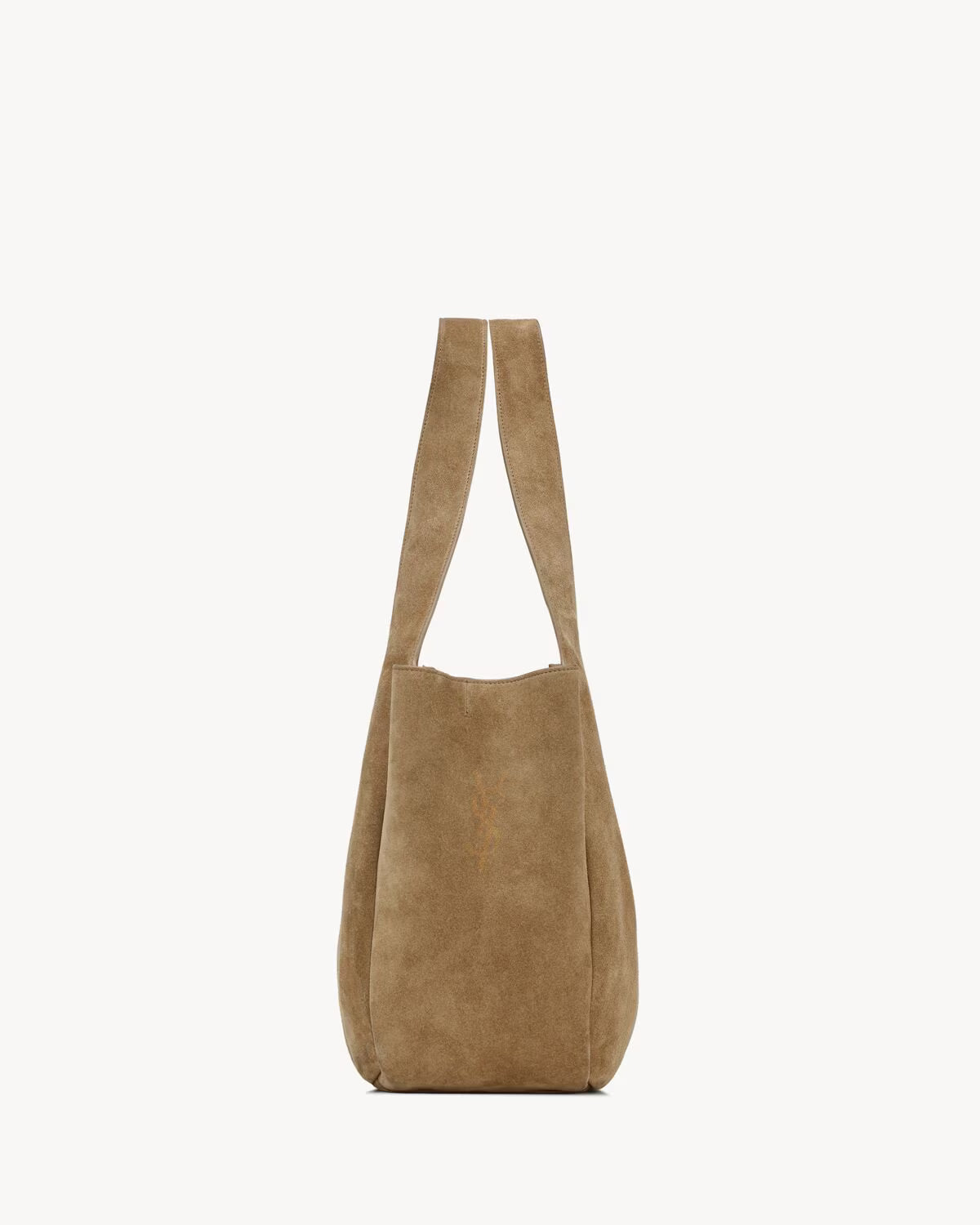 Saint Laurent Borsa Tote Bea in Camoscio Marrone da Donna