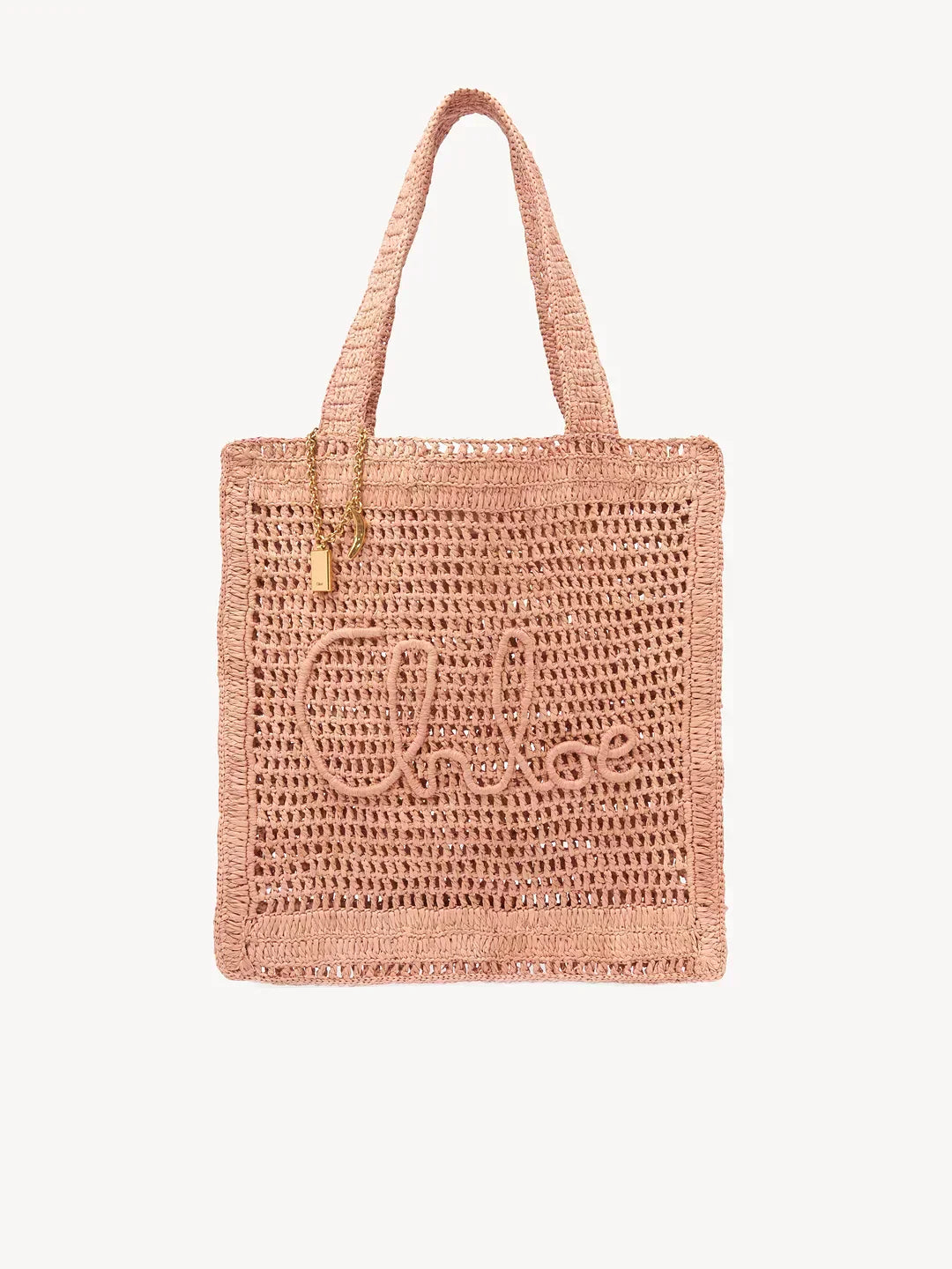 Chloé Borsa Tote Summer Banana in Rafia