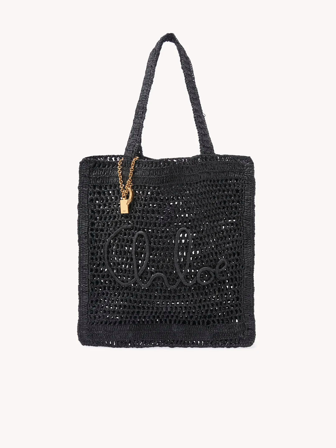 Chloé Borsa Tote Summer Banana in Rafia