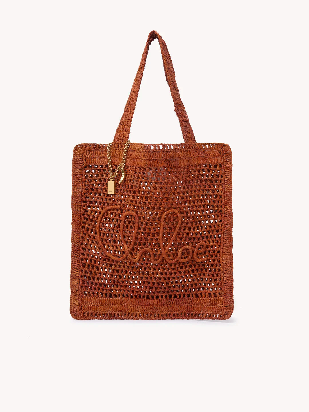 Chloé Borsa Tote Summer Banana in Rafia