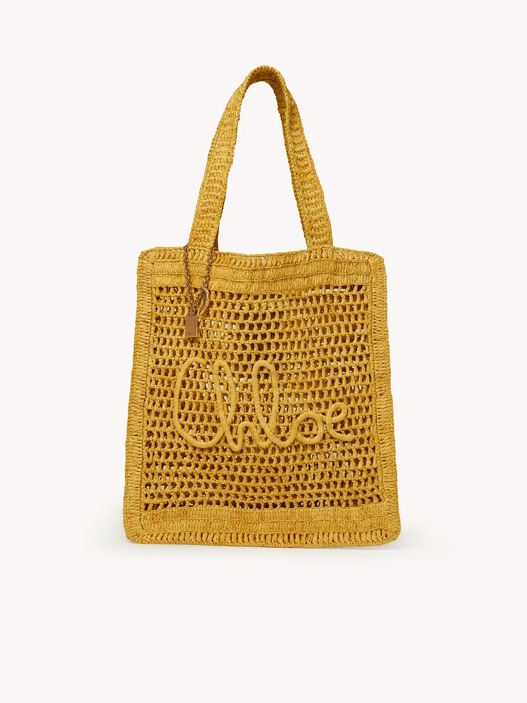 Chloé Borsa Tote Summer Banana in Rafia