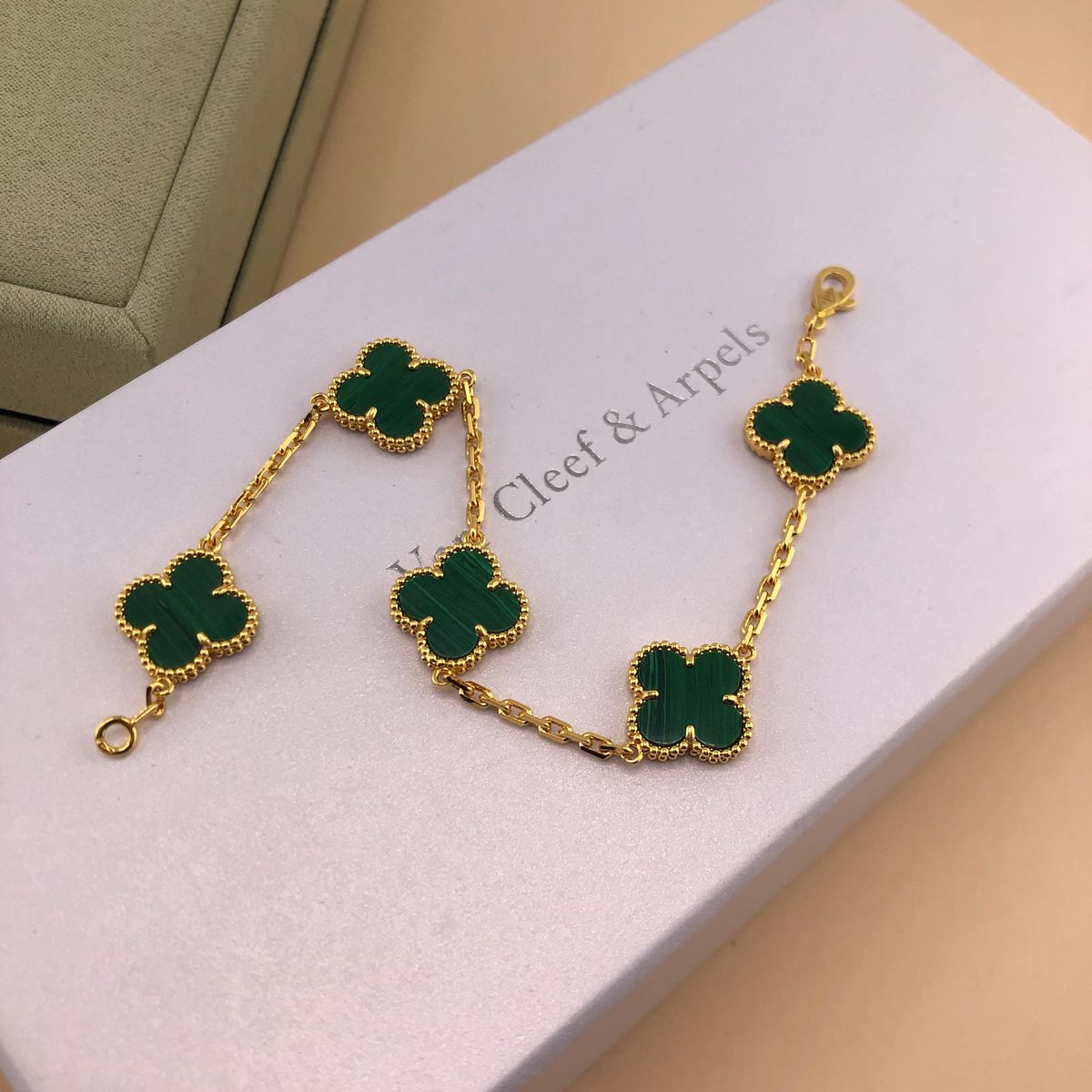 Bracciale 5 Motifs VC – Smeraldo