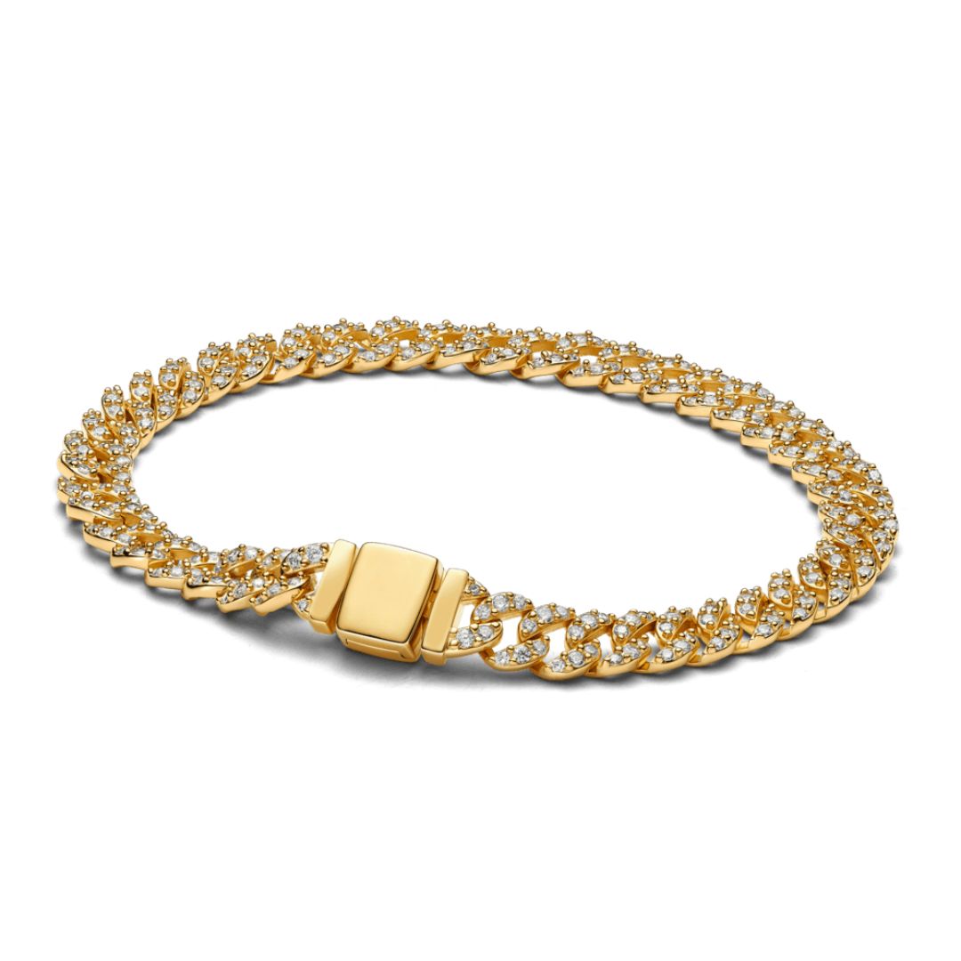 Bracciale Pave Cuban | Oro