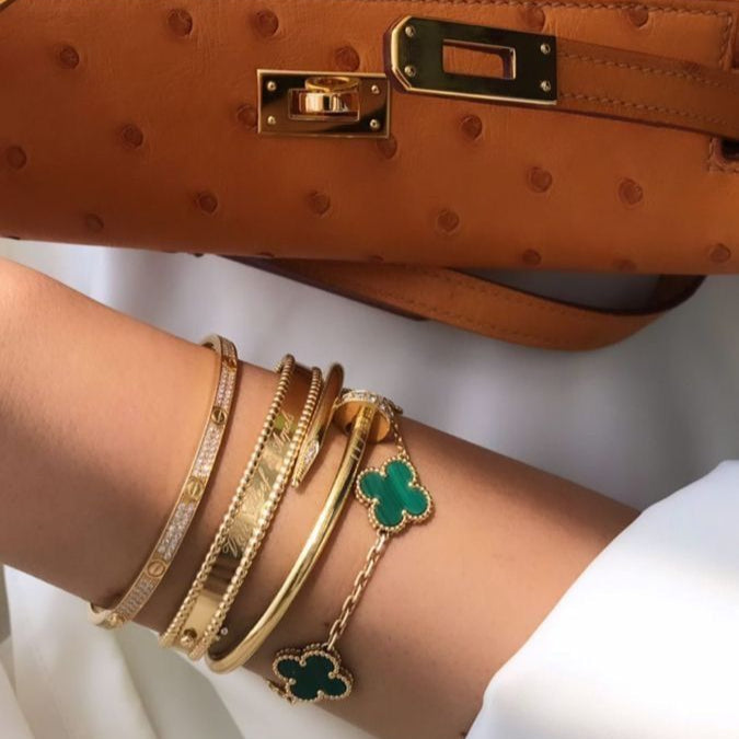 Bracciale 5 Motifs VC – Smeraldo