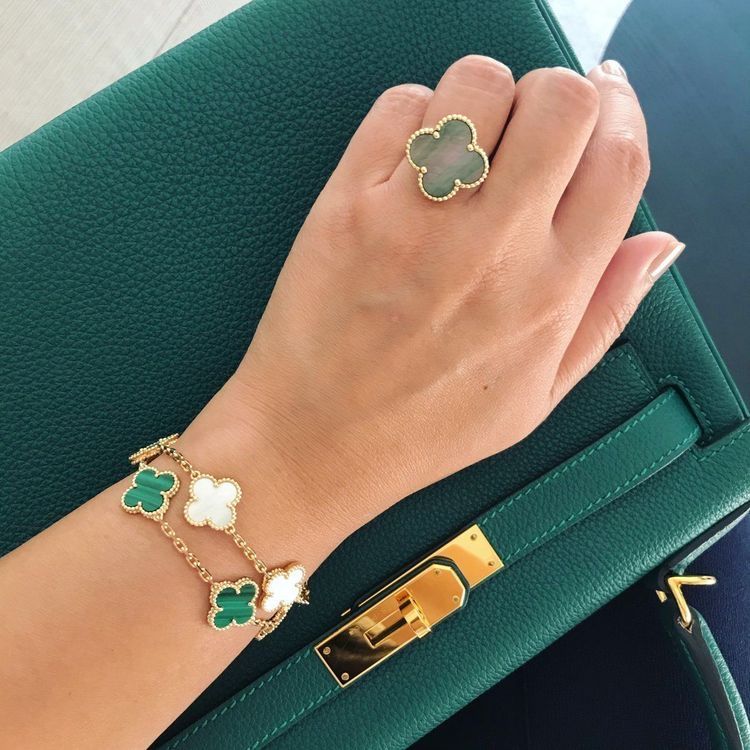 Bracciale 5 Motifs VC – Smeraldo