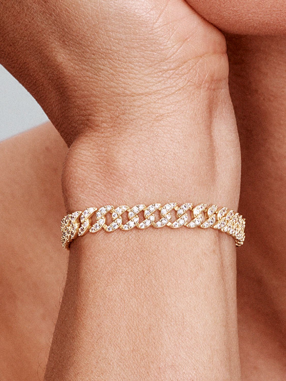 Bracciale Pave Cuban | Oro