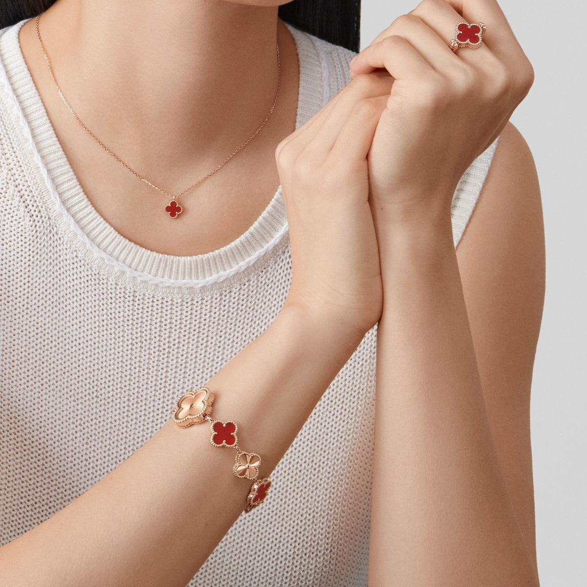 Bracciale 5 Motifs VC – Rubino