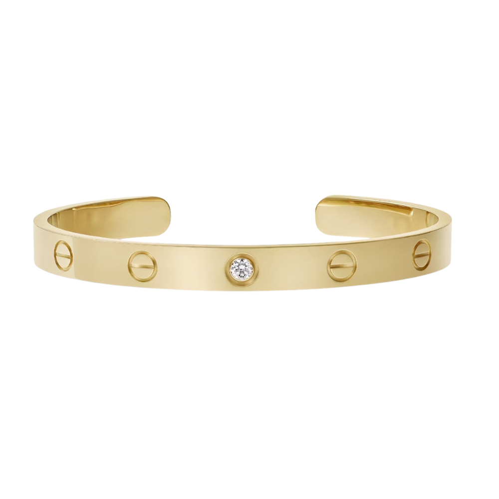 Bracciale Love Diamond Open Cuff
