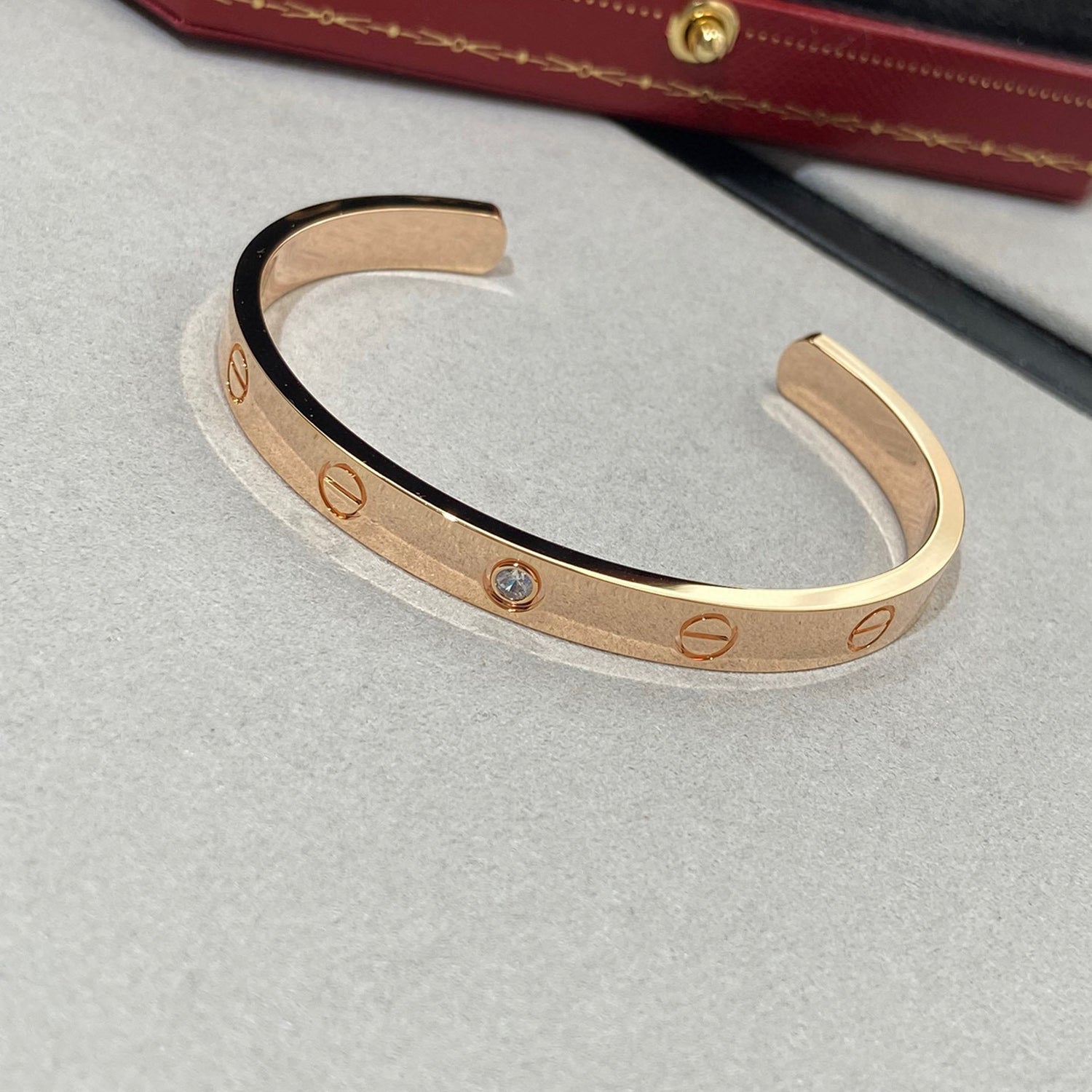 Bracciale Love Diamond Open Cuff
