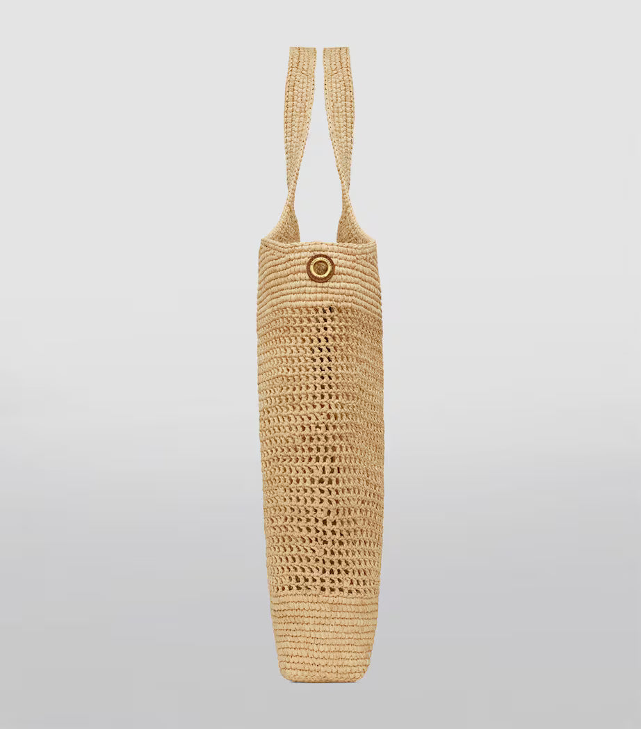 SAINT LAURENT Borsa Tote Icare in Rafia