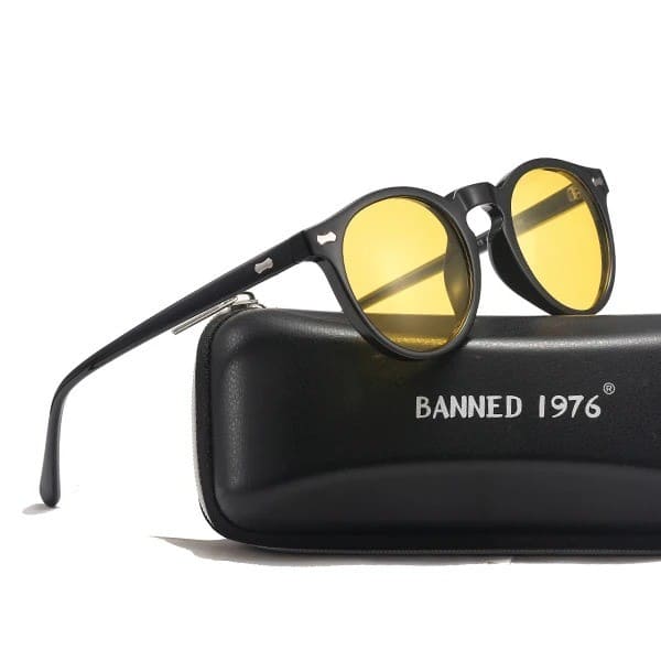 Occhiali da Sole Rotondi Polarizzati Stile Vintage da Donna