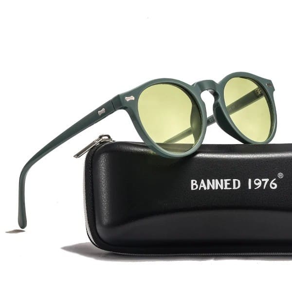 Occhiali da Sole Rotondi Polarizzati Stile Vintage da Donna