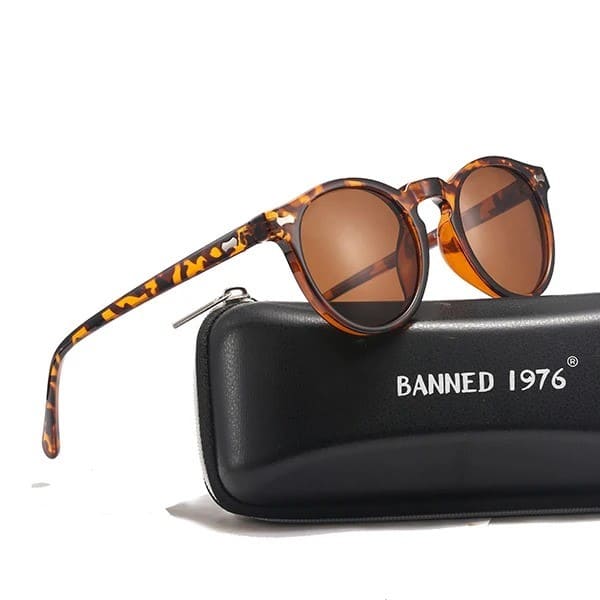 Occhiali da Sole Rotondi Polarizzati Stile Vintage da Donna