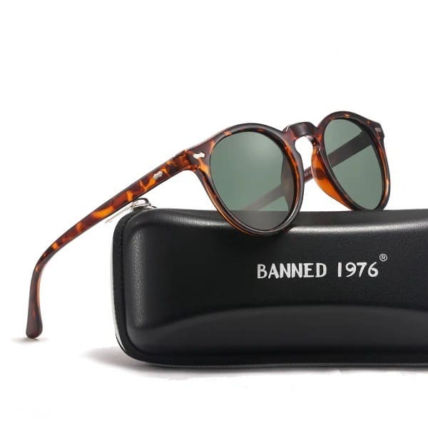 Occhiali da Sole Rotondi Polarizzati Stile Vintage da Donna