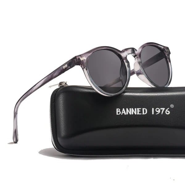 Occhiali da Sole Rotondi Polarizzati Stile Vintage da Donna