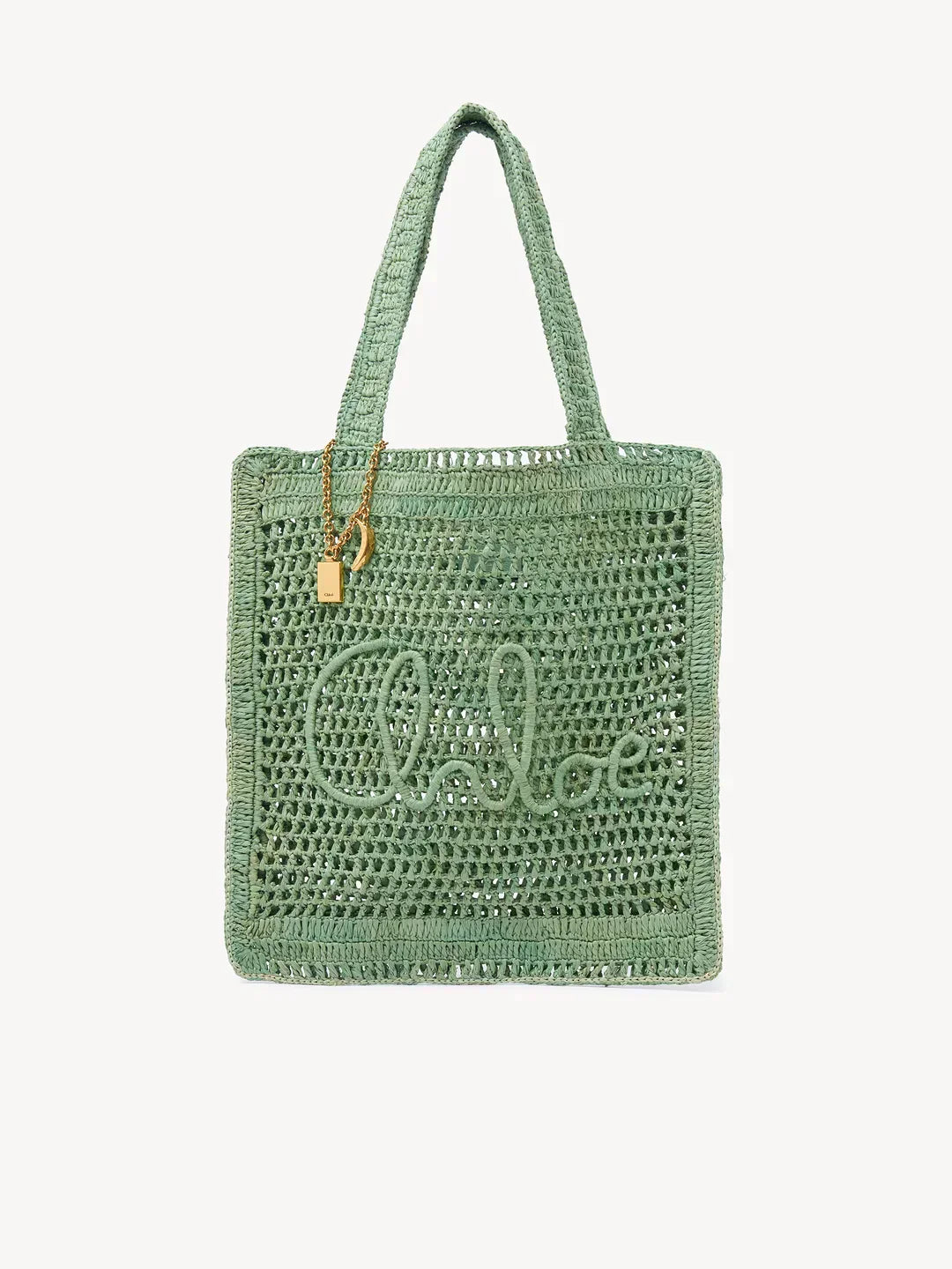 Chloé Borsa Tote Summer Banana in Rafia